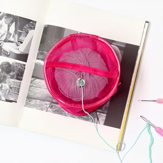 Knitt 毛線收納包 S 13*14 公分, 粉色, 1個