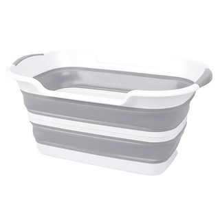 Tamsaa 基本款寵物可折疊浴缸 M, 灰色, 1個