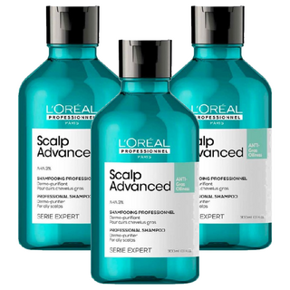 L'OREAL PROFESSIONNEL 巴黎萊雅PRO 水楊酸控油洗髮精, 300ml, 3瓶