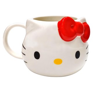 Skater 陶瓷馬克杯 390ml, Hello Kitty 白色, 1個