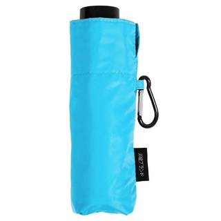 Twin Dragon 雙龍牌 降溫黑膠五折傘, 輕巧便攜 隨意掛勾設計, 晴空藍