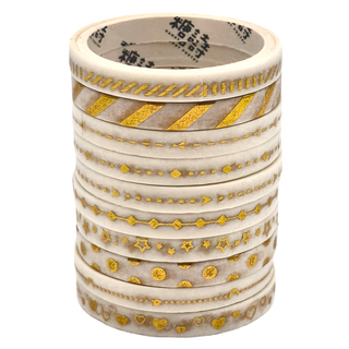 CANDY POETRY 糖詩 燙金紙膠帶 5mm x 2m 裝飾用, 金色, 1組