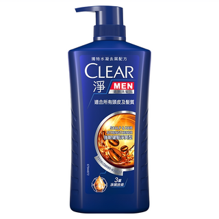 CLEAR 淨 男士去屑洗髮乳 強韌健髮淨爽型, 750g, 1瓶