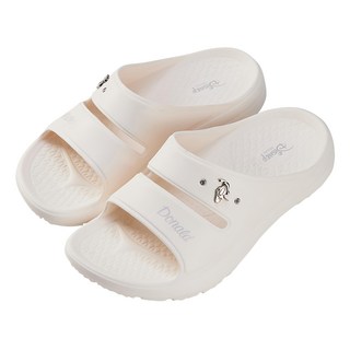 BORUI 柏睿鞋業 米奇唐老鴨造型休閒拖鞋, 米奇唐老鴨 白色, 36