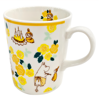 yamaka 山加商店 嚕嚕米 Moomin 陶瓷馬克杯 11X9.5X10.5CM - 日本產, 黃色, 1個