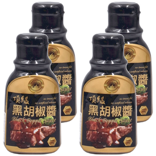 新光洋菜 黑胡椒醬- 冷藏醬料 無反式脂肪 料理調味, 300g, 4瓶