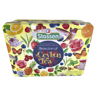 Stassen 司迪生 綜合茶葉禮盒 Set 60茶包 - 120g, 精選紅茶 + 薄荷茶 + 精選綠茶 + 皇家伯爵茶 + 茉莉綠茶 + 柴茶, 1盒