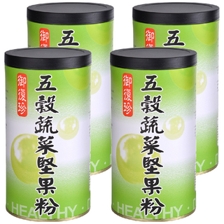 御復珍 五榖蔬菜堅果粉 600g 台灣製造 膳食纖維, 4罐