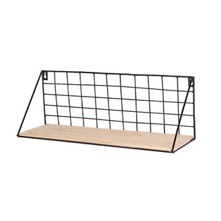 免打孔牆上置物架 附安裝工具 經典款大款-黑色 45x15x12.5cm, 1組