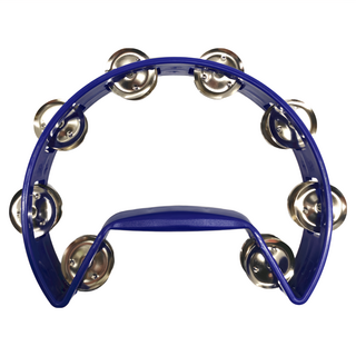 KingRosa 半月型鈴鼓 單層 藍色 輕盈活潑樂曲氣氛 台灣製, 1個