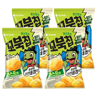 ORION 好麗友 烏龜玉米脆片 玉米濃湯口味, 80g, 4包