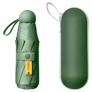 迷你晴雨兩用膠囊傘, 草墨綠