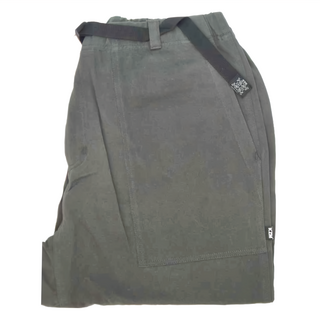 KZM J28 可調休閒褲, 斜紋布面料 100%純棉, XL, 碳灰