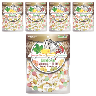 Boneplus 超美味小饅頭 - 狗狗貓貓零食, 平衡菠菜, 250g, 5包