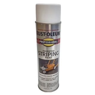 RUST-OLEUM 樂立恩 專業級標噴線漆 油性, INVERTED STRIPING PAINT, 白色, 510g, 1罐