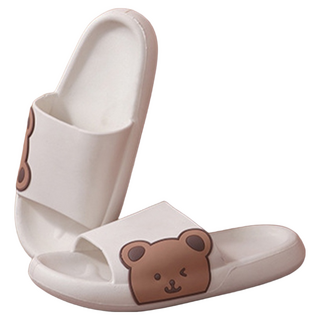 PVC拖鞋 超厚底柔軟可愛拖鞋, 36 ~ 37, 白色