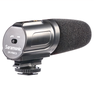 Saramonic 楓笛 心型麥克風, 75Hz低切濾波, 3.5mm音頻輸出, SR-PMIC3, 黑色