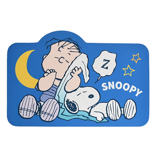 MORINO 摩力諾 SNOOPY 史努比 吸水薄型止滑踏墊 SN701, 好眠 藍色, 1個
