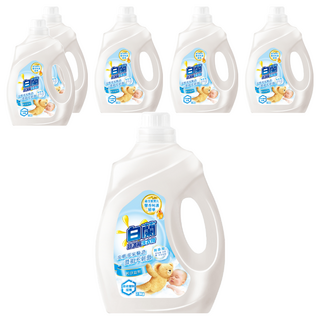 白蘭 蘊含熊寶貝馨香呵護精華純淨溫和超濃縮洗衣精, 2.5kg, 6桶
