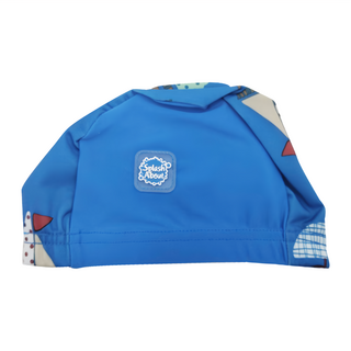 Splash About 抗UV泳帽 0-18個月 彈性極佳 UPF50+防曬, 0~18個月, 普普風帆船, 1個