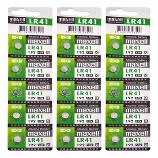 maxell 台灣公司貨 鹼性鈕扣型電池 LR41 03563-LR2, 5顆, 3組