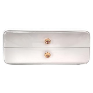 大容量化妝品收納箱 抽屜款, ABS+PET材質, 尺寸27x28x12.5cm, 1個