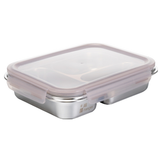 Fenger 三隔可微波不鏽鋼保鮮盒 304不鏽鋼材質 可分隔 耐熱-40°C~420°C, KFD1300 25 x 19 x 6cm 1.3L 357g, 1個