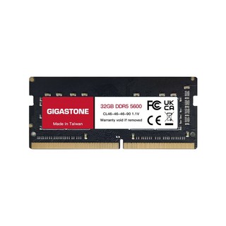 GIGASTONE 立達 DDR5 SODIMM 5600MHz 筆記型記憶體 32G, 1個, RMGI-381591