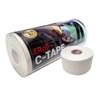 NASARA 無彈性C型貼布 4捲, 1組, 白色
