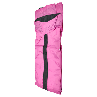 優質二代雙側開加大雨衣, 粉黑, XL