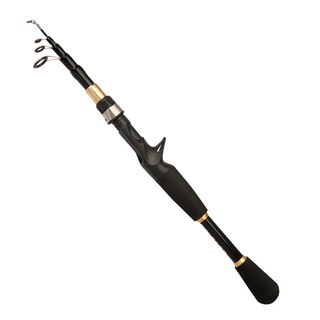 FIT CARBON超短振出路亞竿槍柄240 輕巧便攜 堅固耐用 適用多種水域, Black, 1支