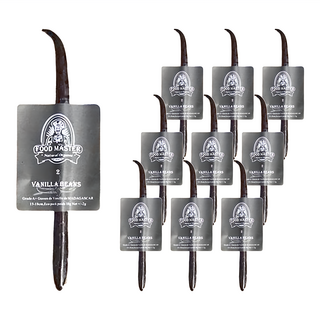 FOOD MASTER 特級馬達加斯加波本香草莢10入組，天然香草豆莢，烘焙專用，增添風味, 50g, 1組