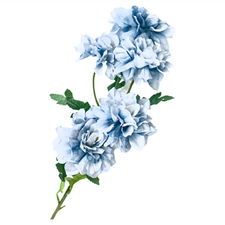 KUIBAO 快豹生活 Lucky flower 富貴仿真花 63cm 10支, 淺藍色, 1組