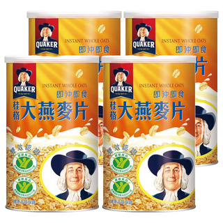 QUAKER 桂格 大燕麥片, 700g, 4罐