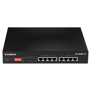EDIMAX 訊舟 8埠poe+乙太網路交換器, 1入, gs-1008pl v2