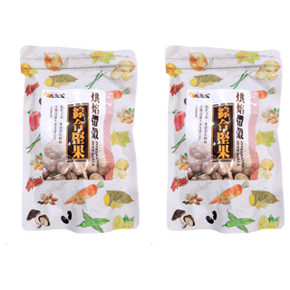 元氣家 烘焙帶殼綜合堅果 低溫烘焙, 200g, 2包