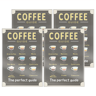 TRENY A4 證書展示廣告磁性貼, 磨砂銀, 4個