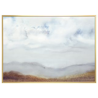 菠蘿選畫所 雲與山 掛畫 40 x 30cm - APAA3407G, 金色