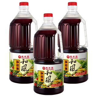 萬家香 和風沙拉醬 日式蔬菜佐料, 1.5L, 3瓶