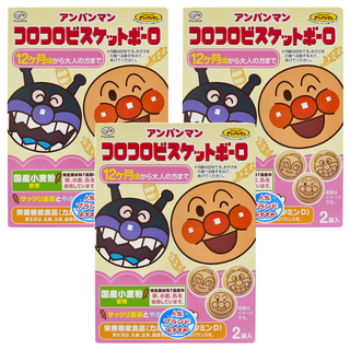 FUJIYA 不二家 麵包超人蛋酥餅 12個月以上寶寶適用, 奶酥, 50g, 3盒