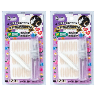 youberry 悠貝莉 清水蕾絲雙眼皮貼，自然型，120回, 2盒