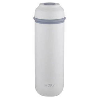 WOKY 沃廚 台灣公司貨 輕量隨行陶瓷保溫瓶, 白色, 400ml, 1個