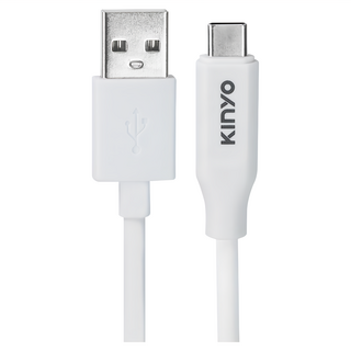 Kinyo USB A-Type-C 加長抗拉急速充電傳輸線 24g, 1m, USB-C912, 1條