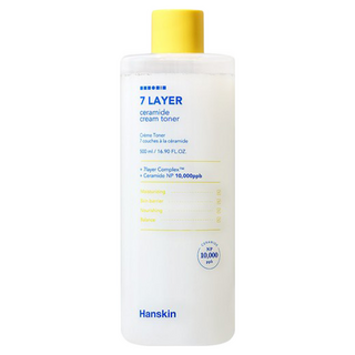 Hanskin 7 Layer 神經醯胺化妝水 500ml, 含Ceramide NP 10,000 ppb, 1瓶