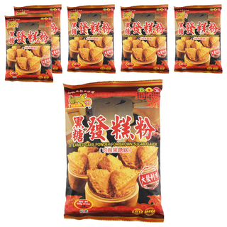 金錢豹 黑糖發糕粉 可做黑糖糕, 500g, 6包