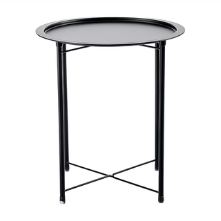 活動型 圓茶几桌 鐵製 黑色/灰色/白色, 1個