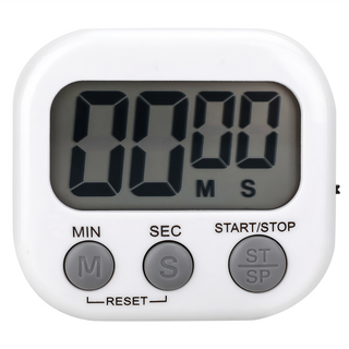 Tamsaa 廚房計時器，ABS材質，白色，最大計時99分59秒, 1個