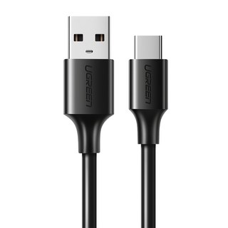 UGREEN 綠聯 USB-C-Type-C快充傳輸線, 1m, 黑色, 1條