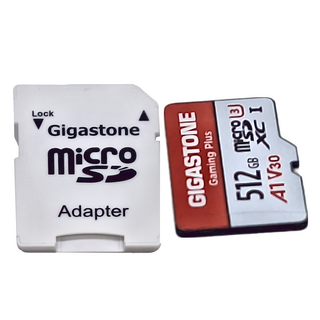 GIGASTONE 立達 512GB Micro SD 快閃記憶卡 A1等級 高速讀取 防水防震, 1個