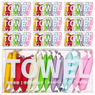 加厚壓縮毛巾 植物纖維 遇水展開 7入/14入, 加厚款, 10盒